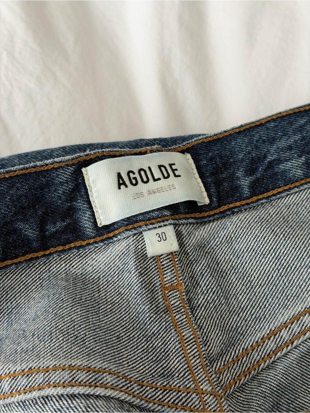 Agolde Luna Pieced Wide Leg Jeans - Picture 6 of 7